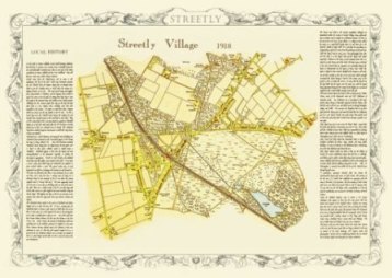 Streetly Village map 1918 in Sutton Coldfield - Walsall West Midlands uk