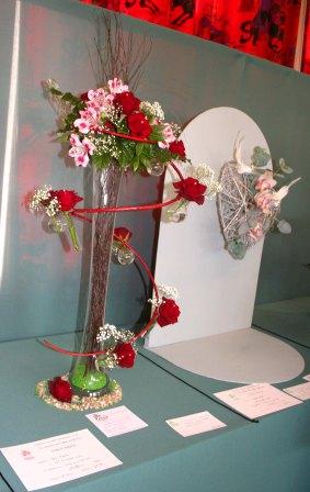Streetly Flower arrangers Club  Annual Flower Show. competitions title A Wedding has been Arranged